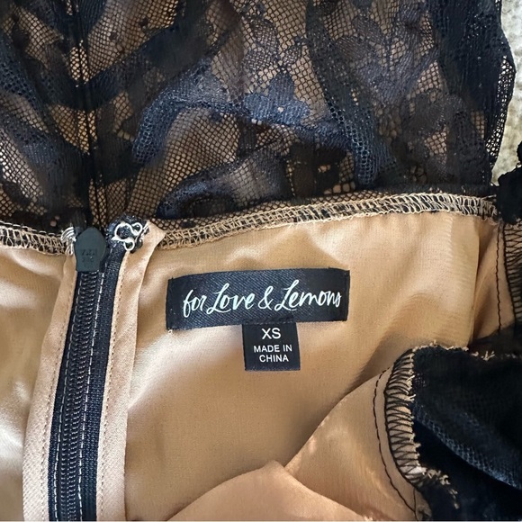 For love and lemons beverly coquette lace black mini dress​​ - Picture 5 of 8